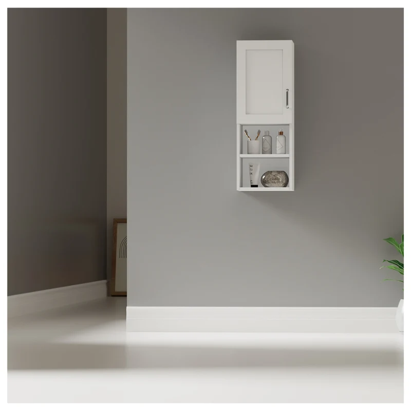 Mueble Auxiliar Lateral de Baño, Blanco