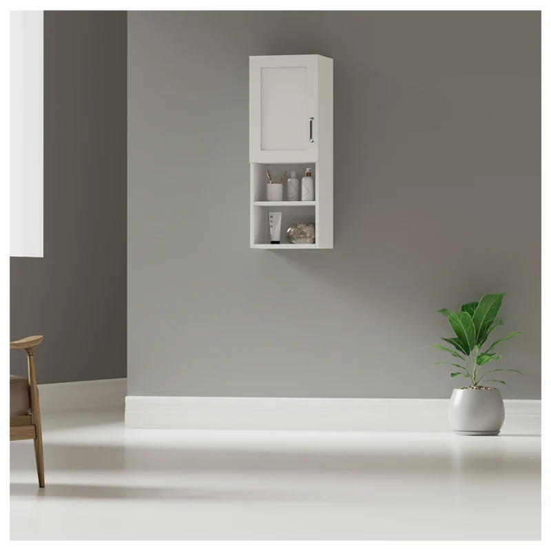 Mueble Auxiliar Lateral de Baño, Blanco