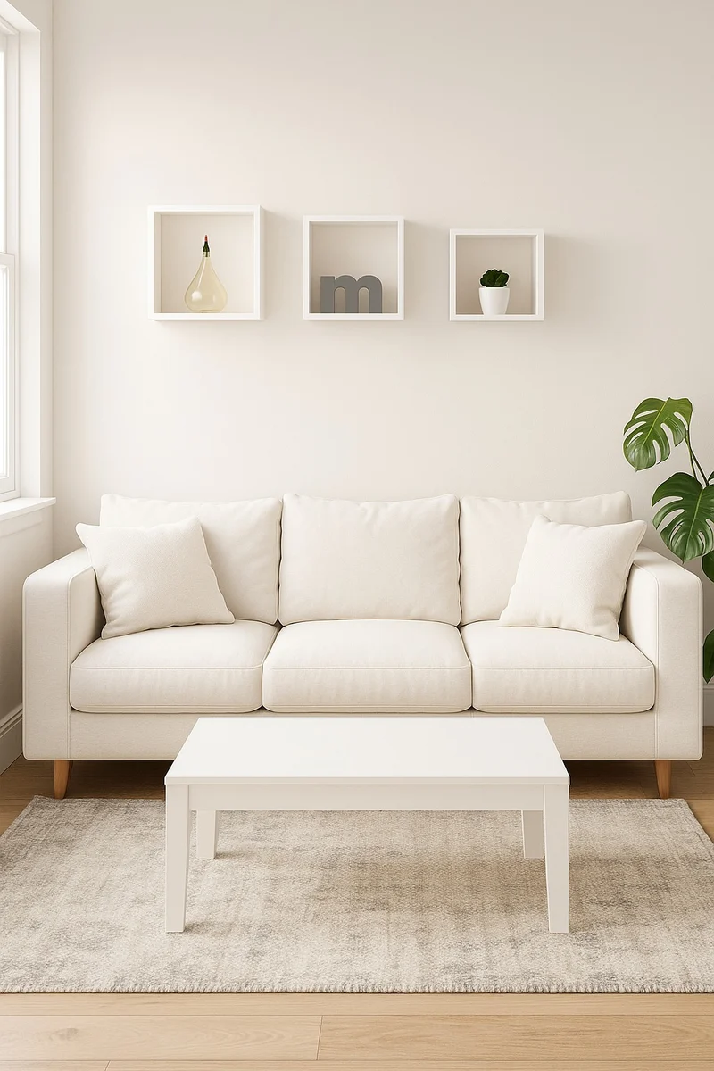 Repisa en Madera Tipo Cubos Set x 3, Blanco