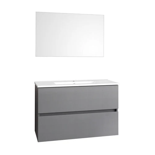 Mobile bagno sospeso completo dearum cm 80 x 45 x 52 bianco lucido