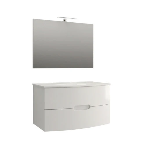 Mobile bagno sospeso completo time rovere tabacco l. 74 cm