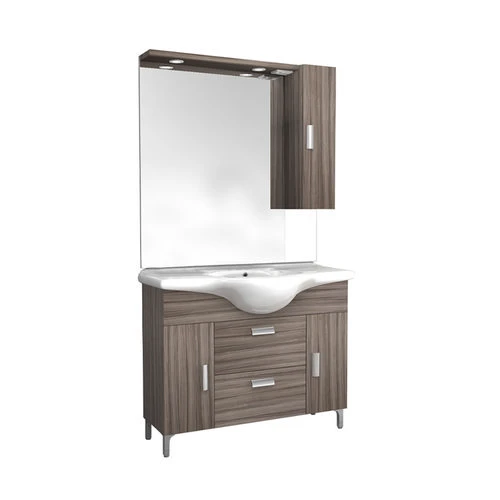 Mobile bagno completo marika bianco lucido l. 85 cm