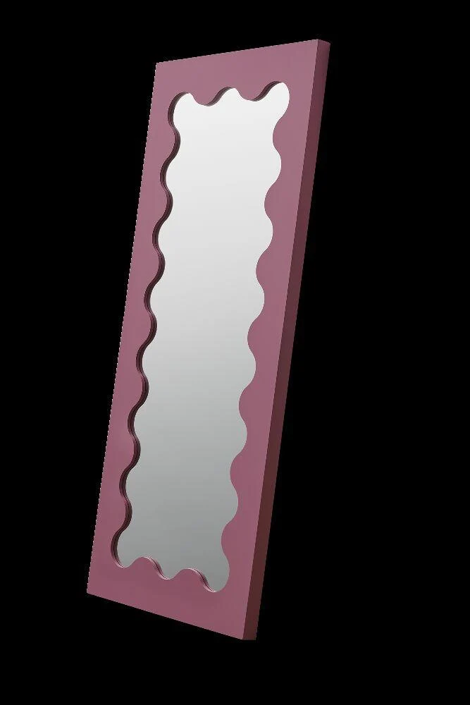 Espejo Ondulado de Piso - Rosado - 60 x 150 cm.