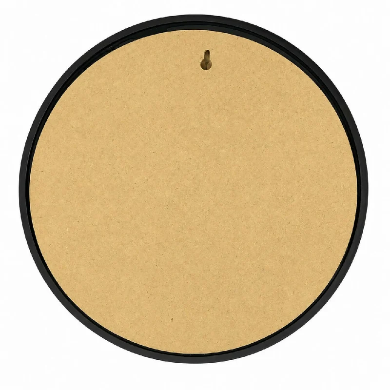 Espejo Redondo Pequeño Decorativo Negro de 40 cm