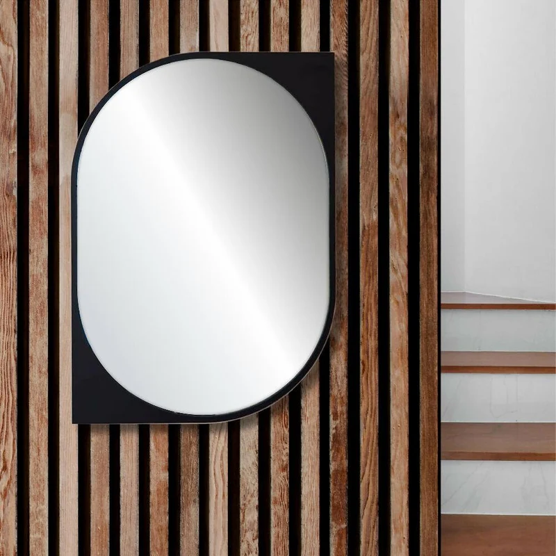 Espejo de Pared en MDF Fixer Negro