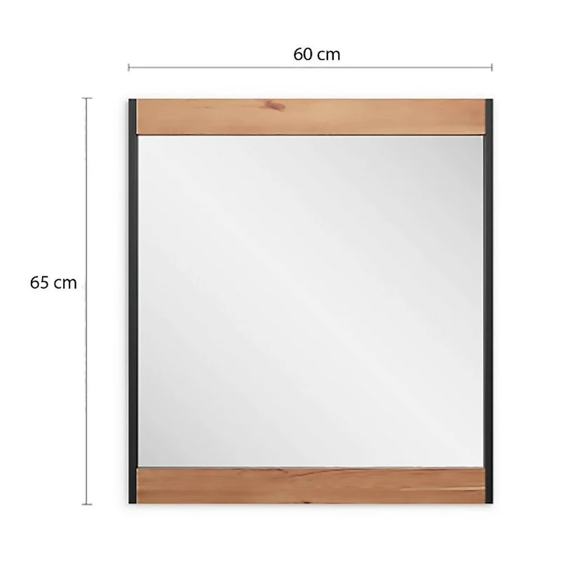 Espejo Fresh 65x60x2cm MDF/vidrio Natural
