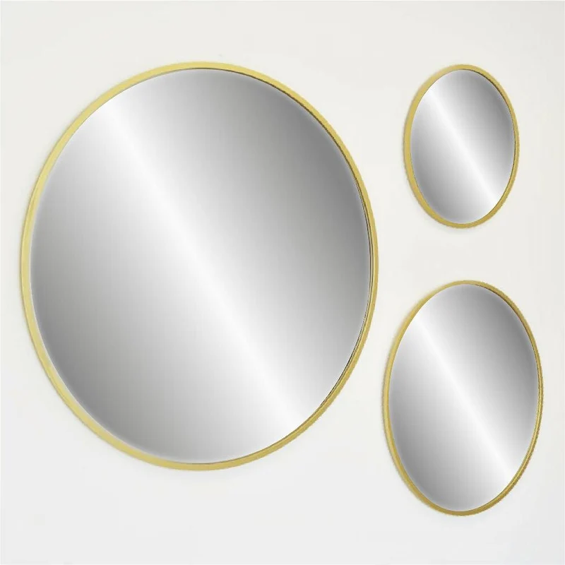 Espejos de Pared Set x 3 - MDF - Planet Dorado