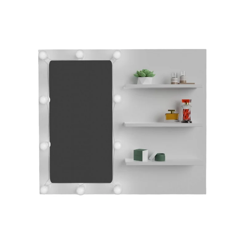 Tocador Holly con Luces LED 77x80x40cm Blanco
