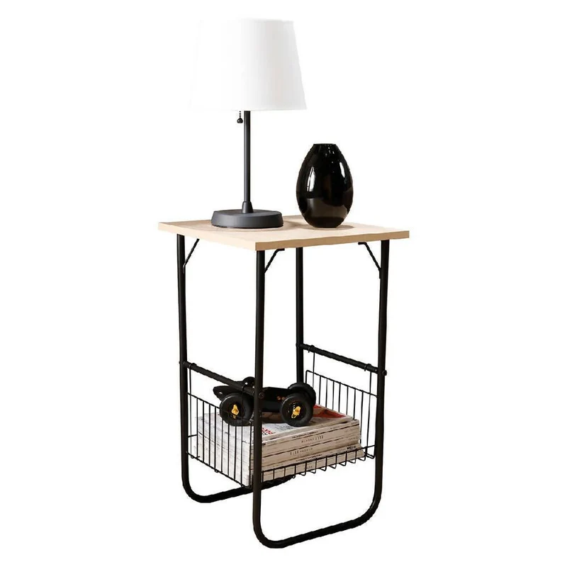 Mesa Auxiliar Armable Pintado Negro