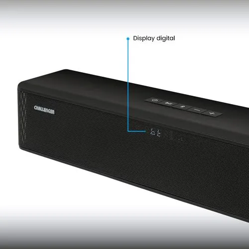 Barra de Sonido 80W Challenger, Negro