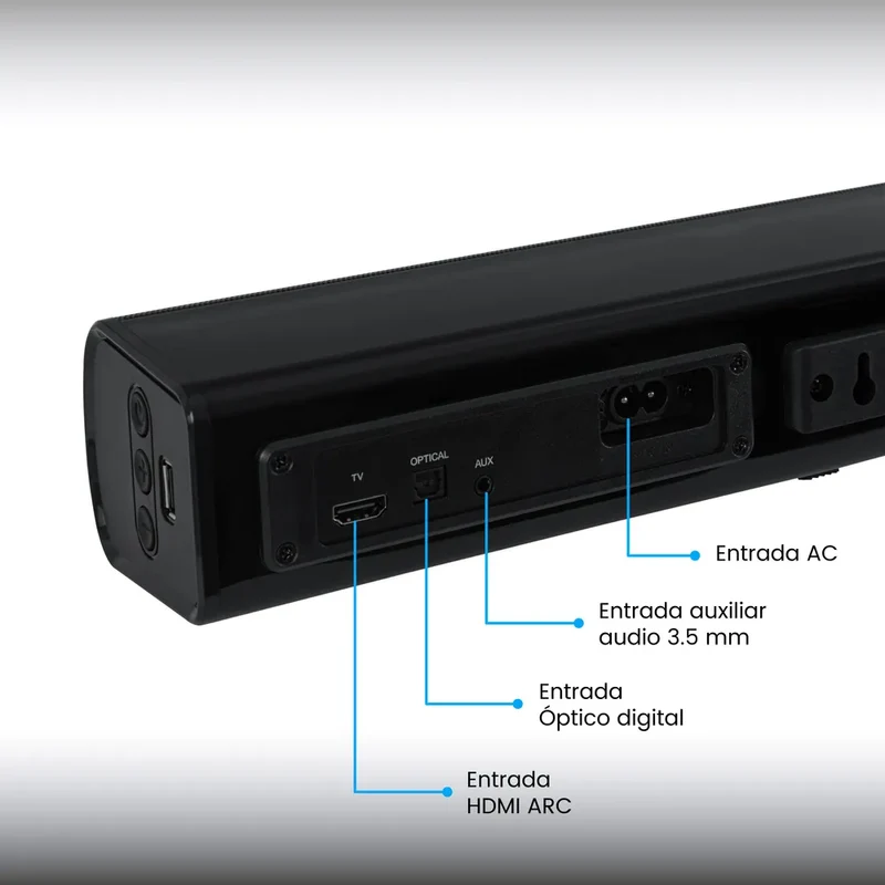 Barra de Sonido 50W Challenger, Negro