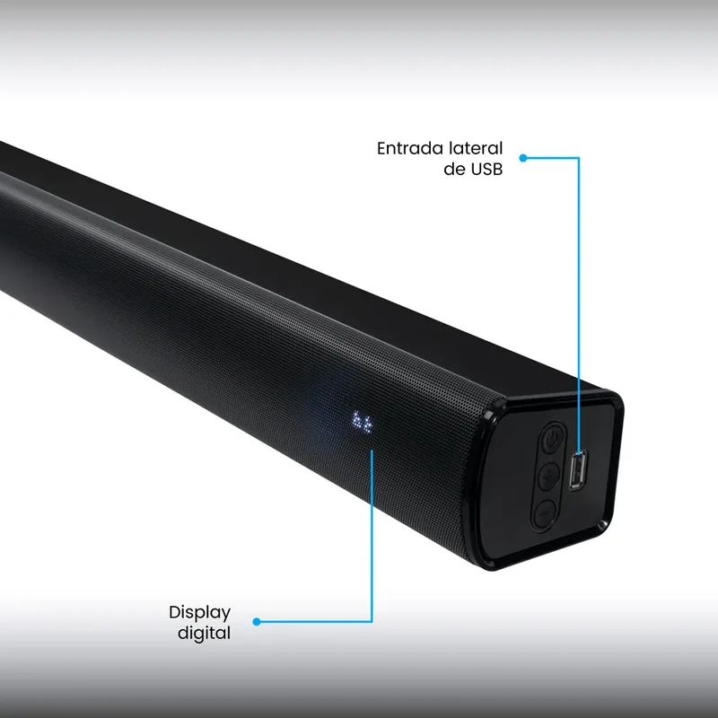 Barra de Sonido 50W Challenger, Negro