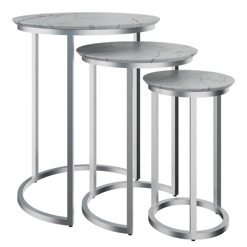 Mesa de Centro Tipo Marmolset de 3, Rivera Marble
