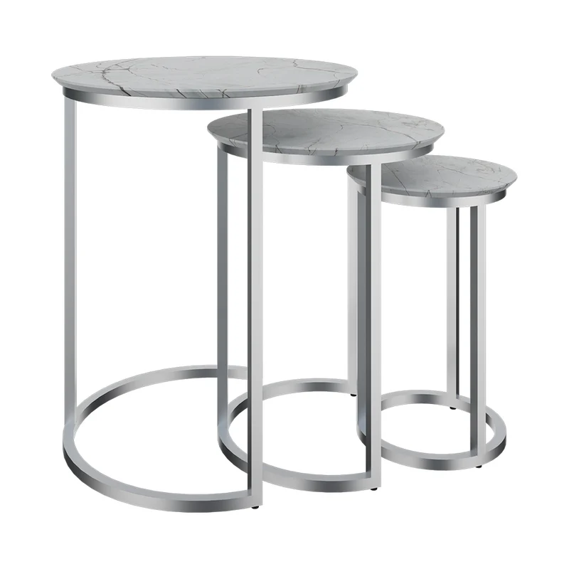 Mesa de Centro Tipo Marmolset de 3, Rivera Marble