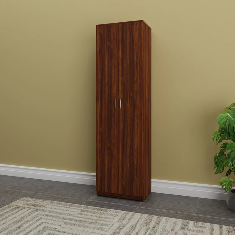 Mueble Organizador Multiusos 2 Puertas Madera, Chocolate