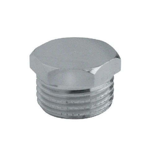 Tappo maschio esagonale ottone cromato 1/8