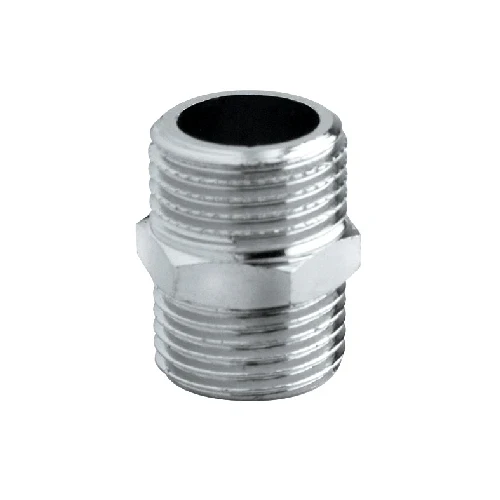 Nipples doppio ottone cromato 1/8
