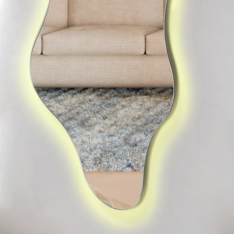 Espejo Irregular Dominic, Diseño Moderno + LED