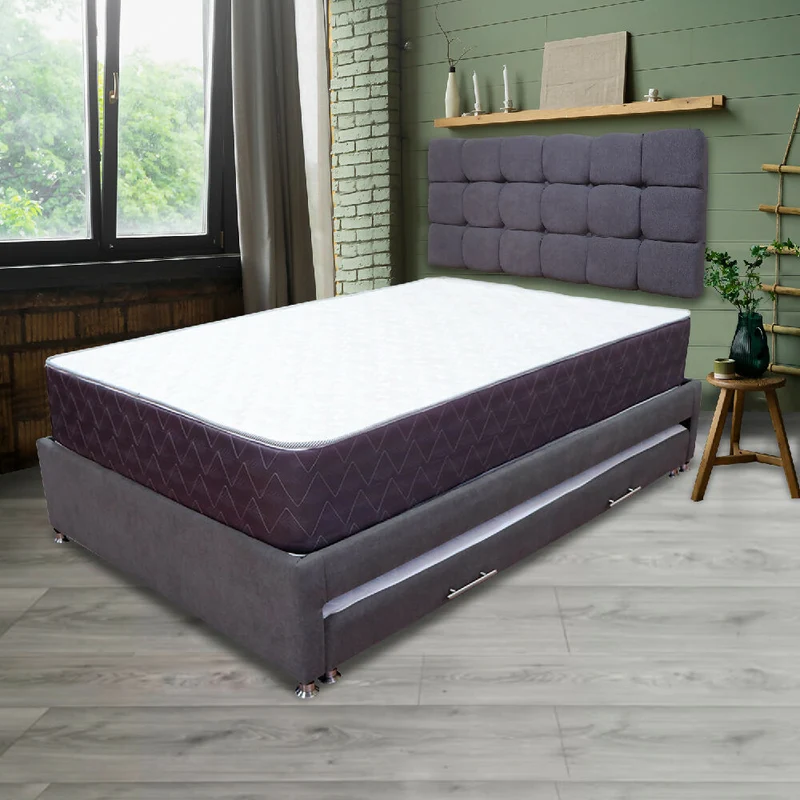 Combo Cama Tarima Nido Muller 100x190 Sencillo Más Espaldar
