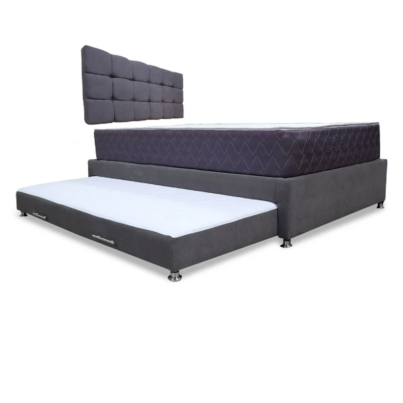 Combo Cama Tarima Nido Muller 120x190 Semidoble Más Espaldar