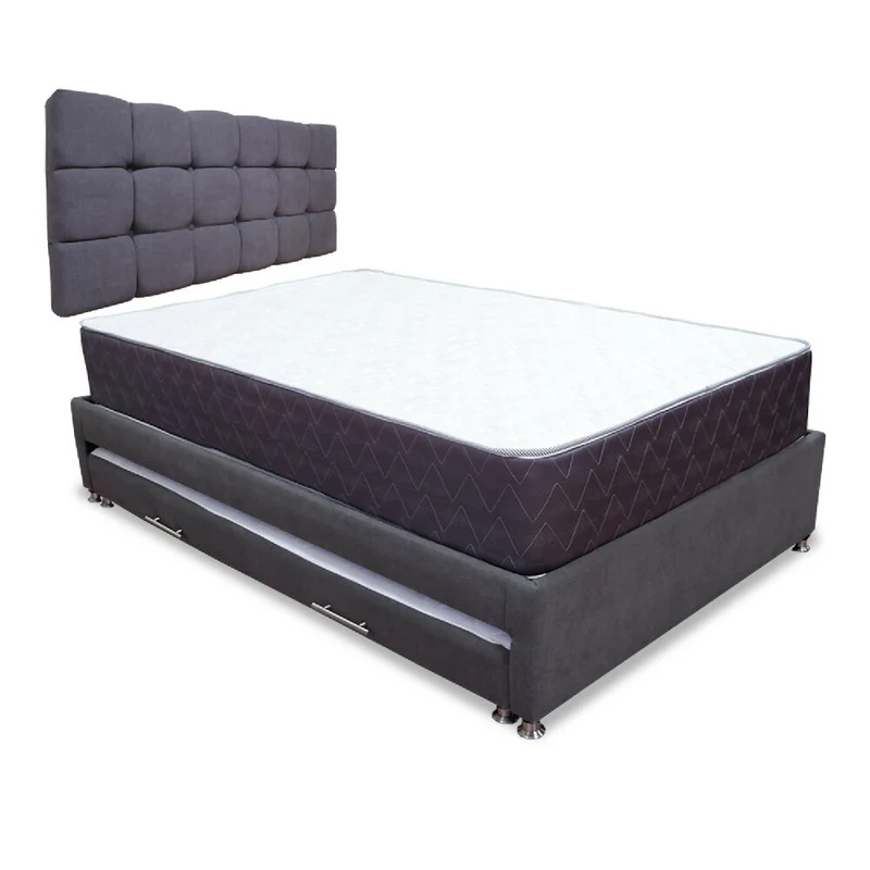 Combo Cama Tarima Nido Muller 140x190 Doble Más Espaldar