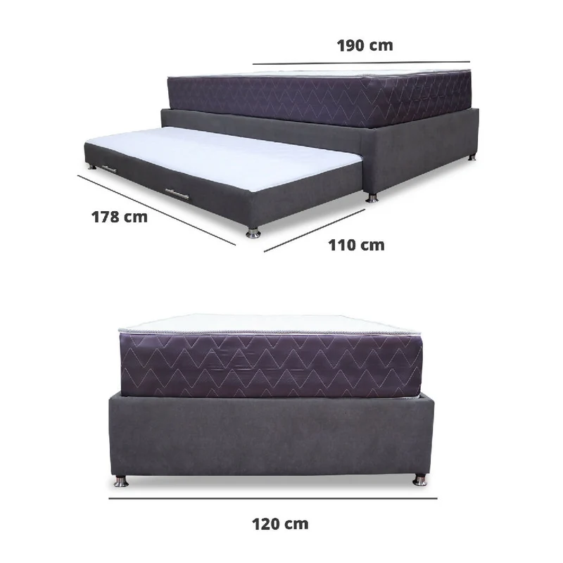 Combo Cama Tarima Nido Muller 120x190 Semidoble