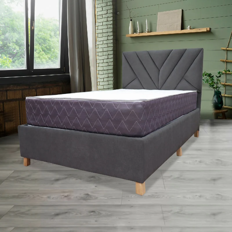 Combo Base Cama y Colchón Muller 120x190 Semidoble Más Espaldar