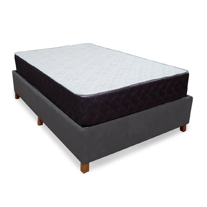 Combo Base Cama y Colchón Muller 100x190 Sencillo