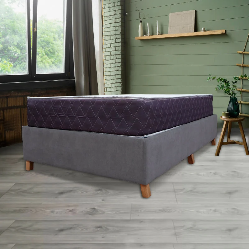 Combo Base Cama y Colchón Muller 100x190 Sencillo