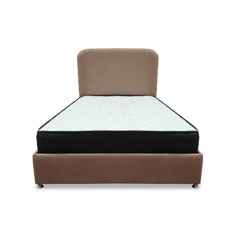 Combo Base Cama y Colchón Comfort 120 Semidoble Camel Más Espaldar