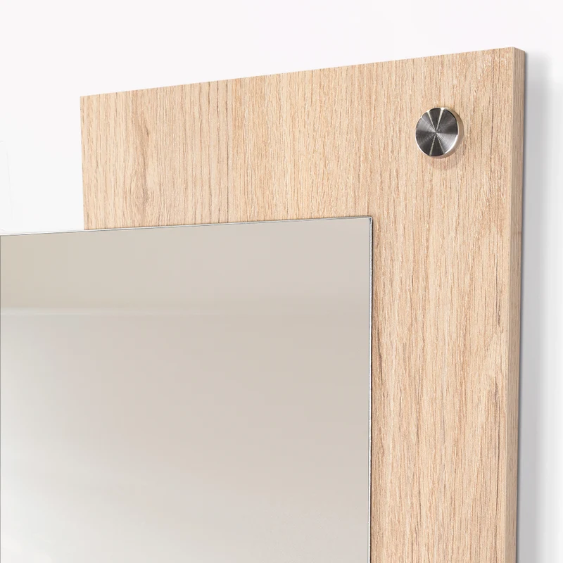 Espejo Rectangular Paduk, Color Madera Clara