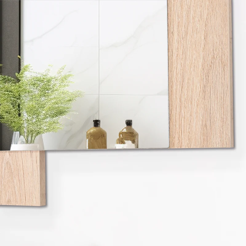 Espejo Rectangular Paduk, Color Madera Clara