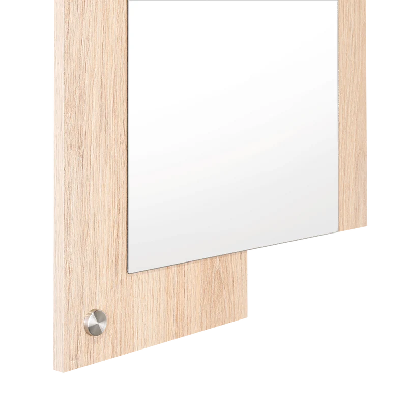 Espejo Rectangular Paduk, Color Madera Clara