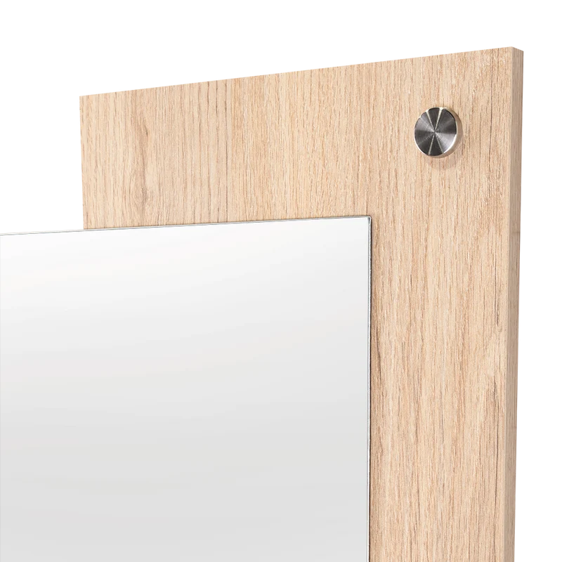 Espejo Rectangular Paduk, Color Madera Clara