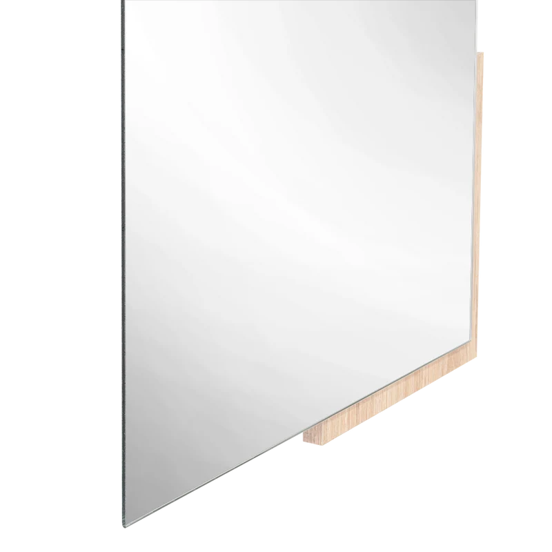 Espejo Rectangular Aleska, Color Madera Clara