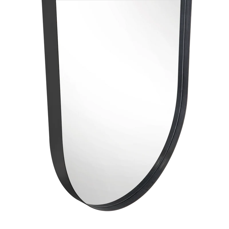 Espejo Grecia, Color Negro, Semicirculo