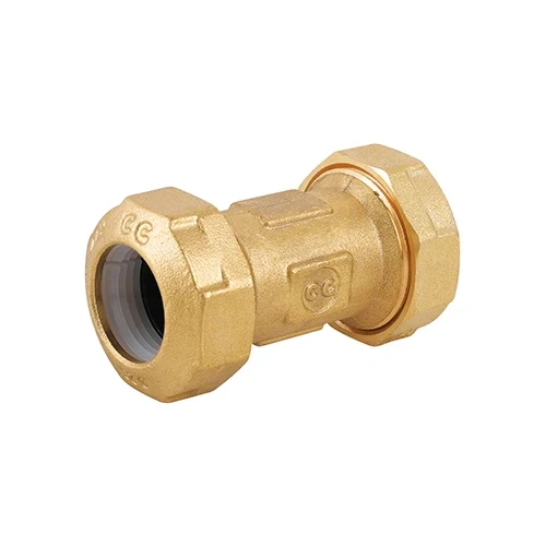 Raccordo bigiunto in ottone per tubo pe diam. 32