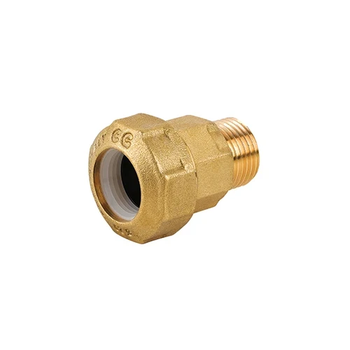 Raccordo maschio in ottone per tubo pe 1 1/4 x 40