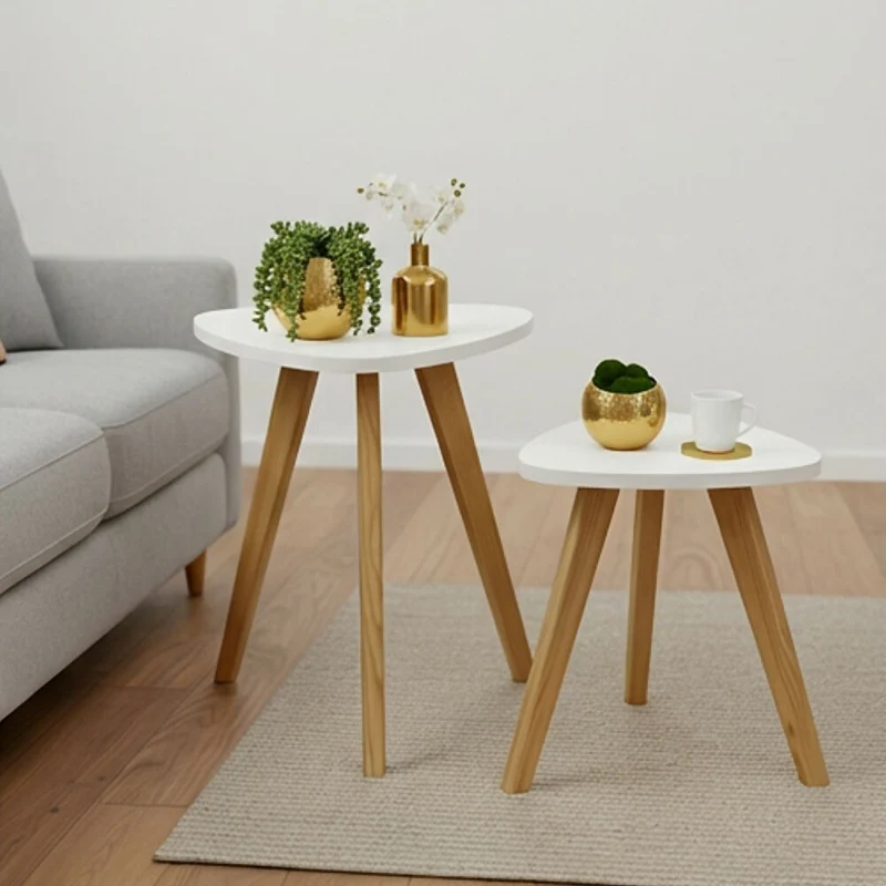 Mesa Nórdica Triangular - Set x 2 - Mediana & Grande