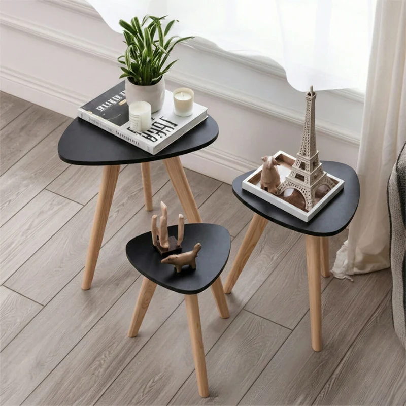 Mesa Auxiliar Nórdica Triangular Etna - Set x 3