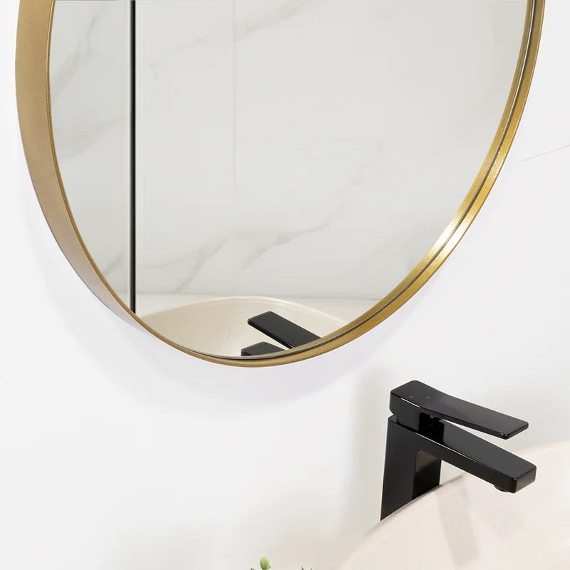Espejo Circular D58 Dorado