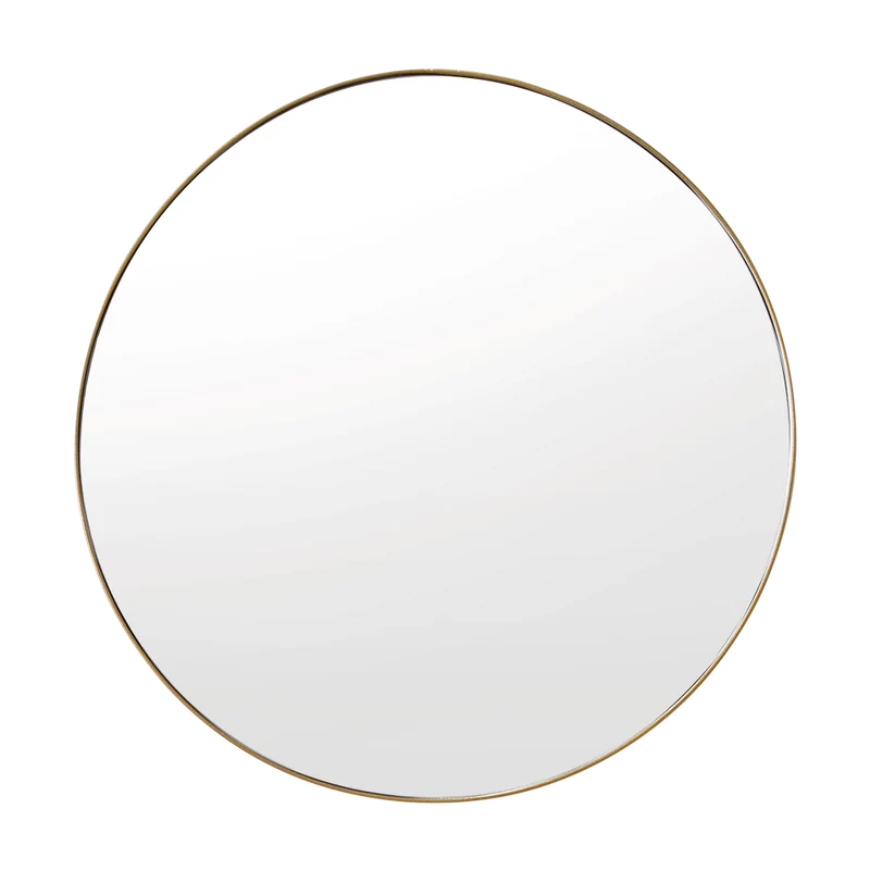 Espejo Circular D58 Dorado