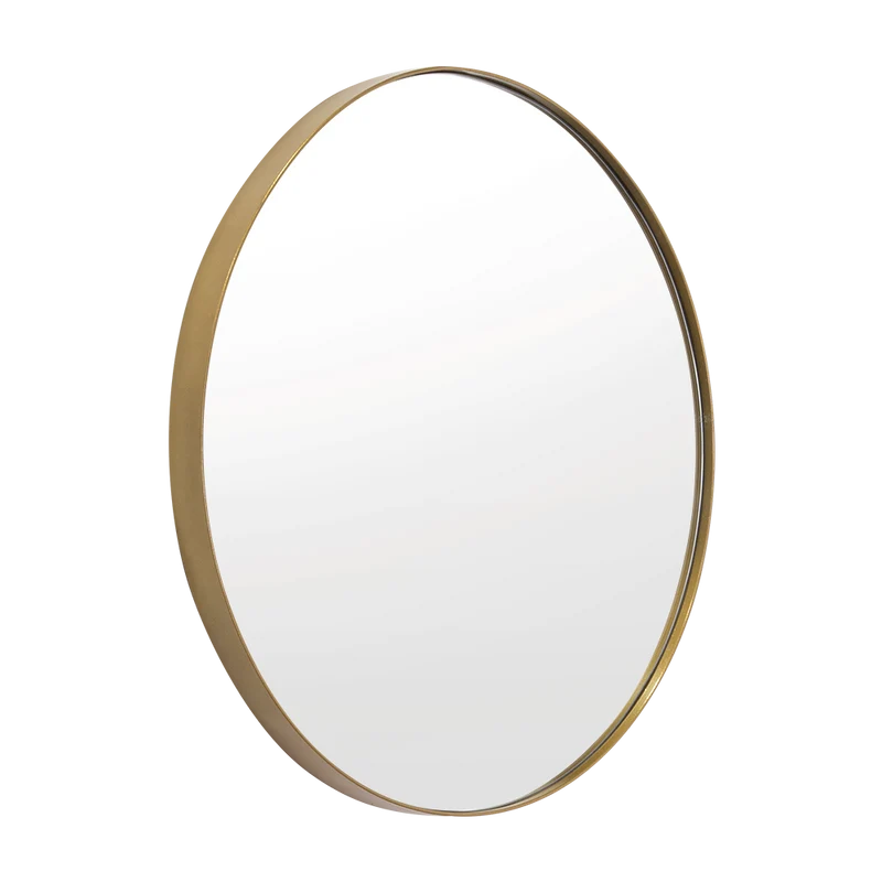 Espejo Circular D58 Dorado