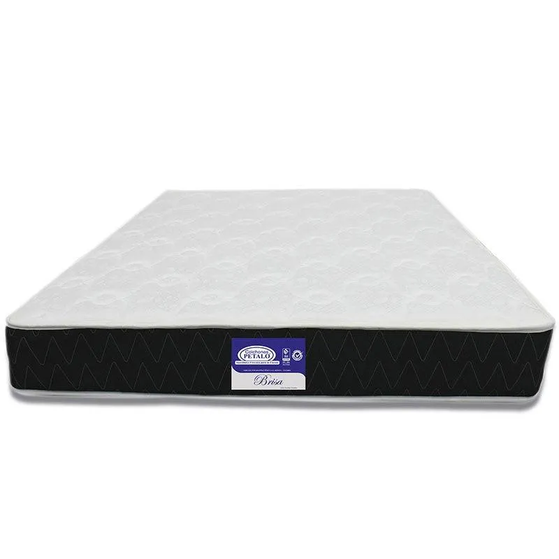 Combo Brissa de Colchón Doble 140x190x20 + 2 Almohadas Siliconadas 45x65