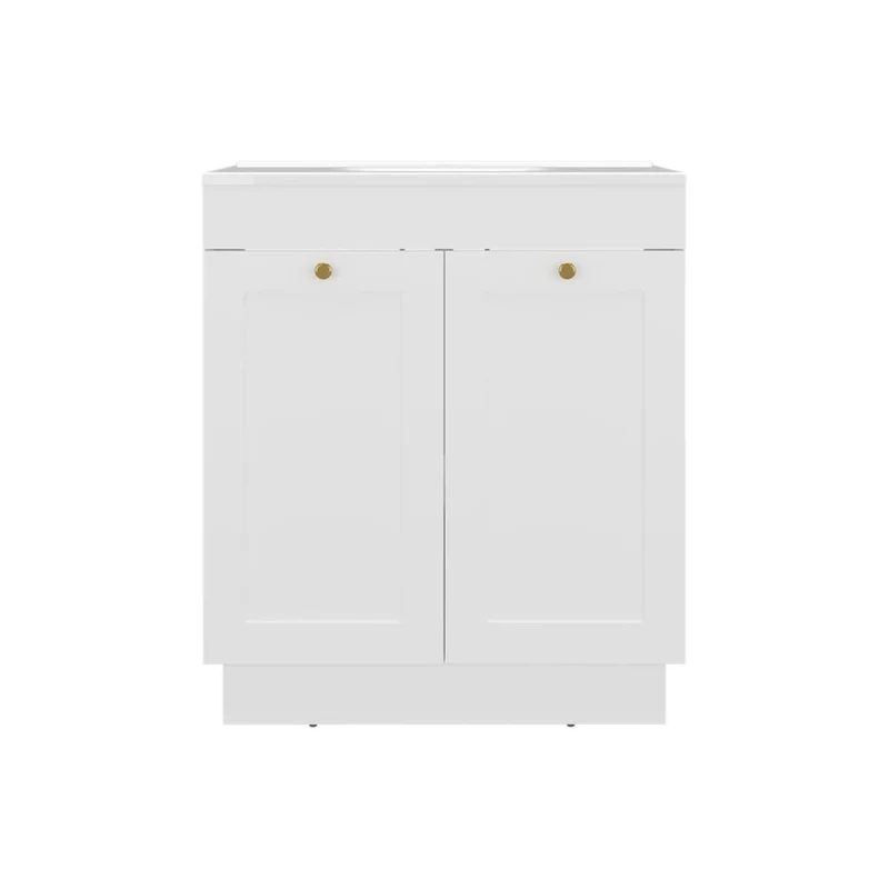 Mueble para Lavamanos Baluarte, Blanco Duqueza, Incluye Lavamanos Praia 30 ZF