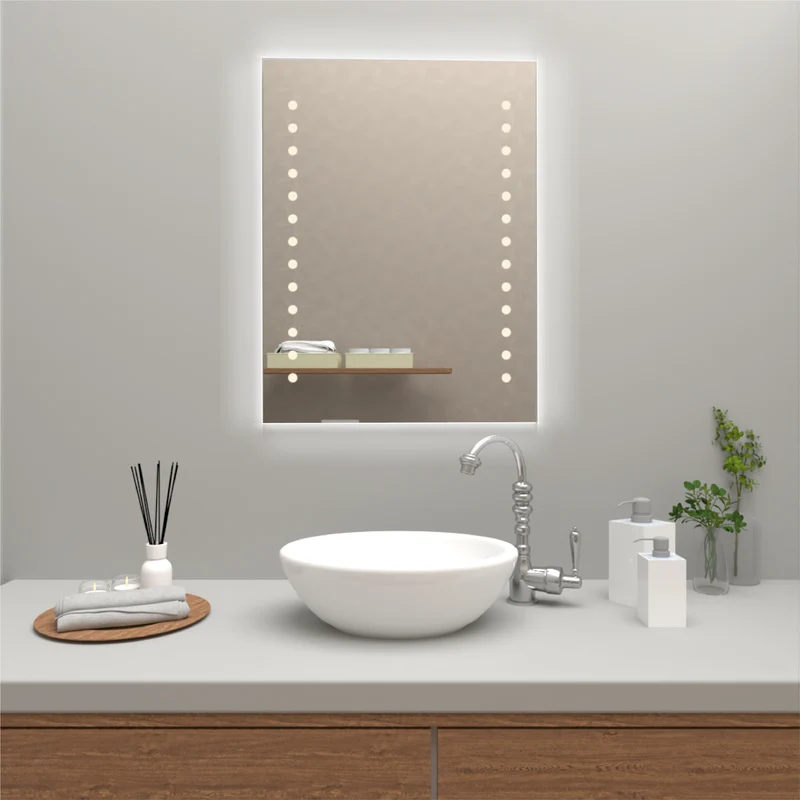 Espejo Rectangular Troy, con Luz LED