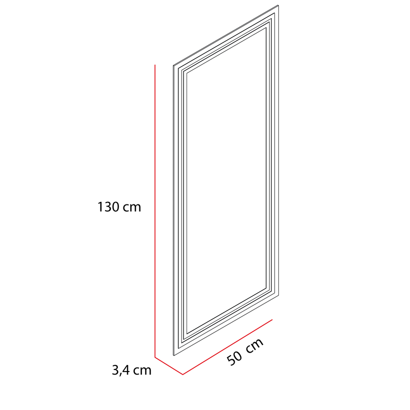 Espejo Rectangular Valencia LED+Touch