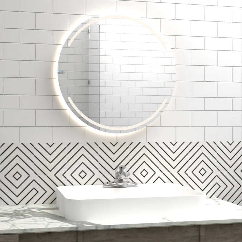 Espejo Circular Dallas, con Luz LED