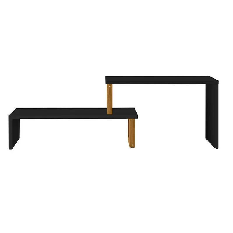 Mesa Auxiliar Glam Negro Almendra