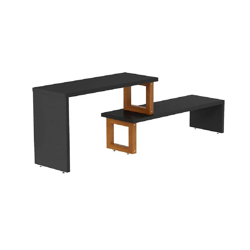 Mesa Auxiliar Glam Negro Almendra
